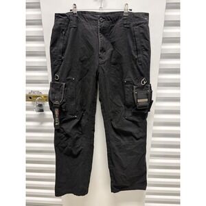 2009 Vintage Union Army Cargo‎ Pants Mens 36 Black Tactical Utility Travis scott